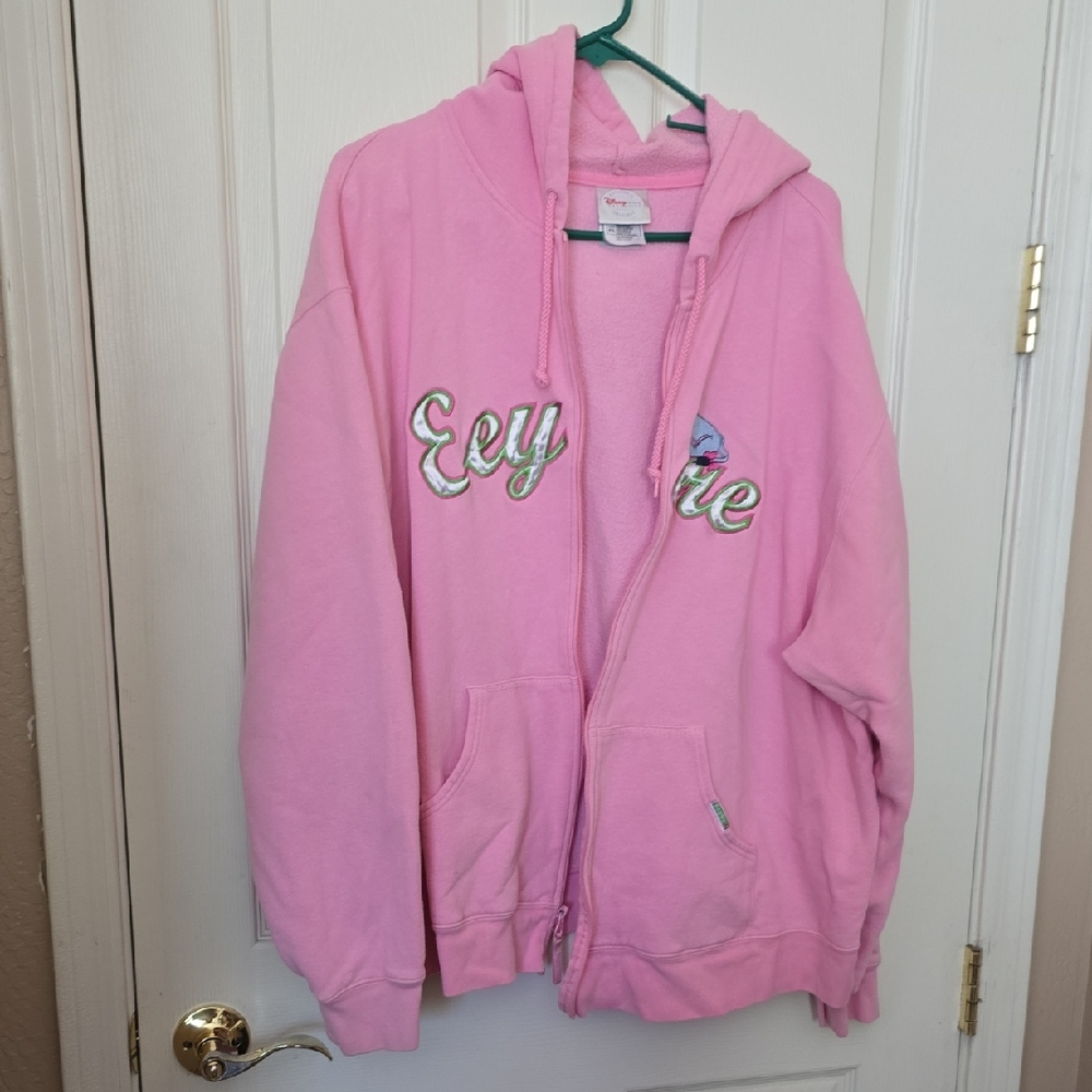 DISNEY STORE Pink EEYORE Hoodie size 2X